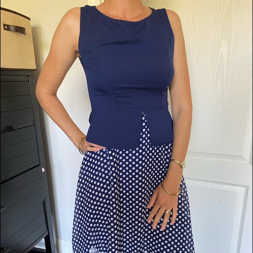 Classic beautiful poka dot dress